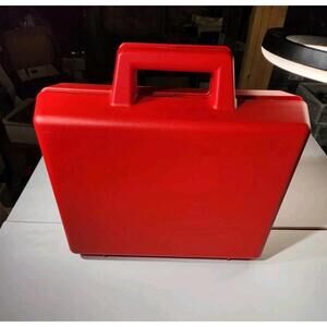 Red Hard Plastic Carry Case with Foam Insert | Valuable, Collectibles Storage